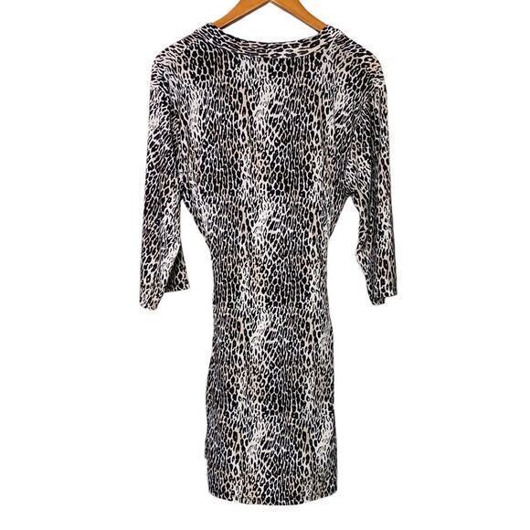 Rene Rofe Chemise‎ Teddy & Robe Cheetah Print Set Lingerie Women's Size Medium - Picture 2 of 12